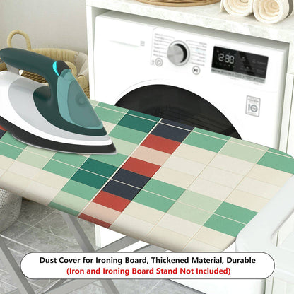 1-Piece Checkered Pattern Christmas Holiday Laundry theme  Ironing Board Cover, Universal Size, Without Board