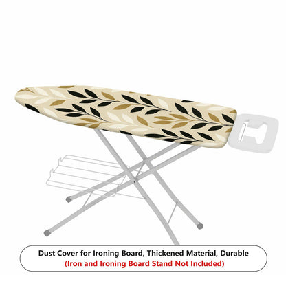 1-Piece Leaves Pattern Floral Beige  Ironing Board Cover, Universal Size, Without Board