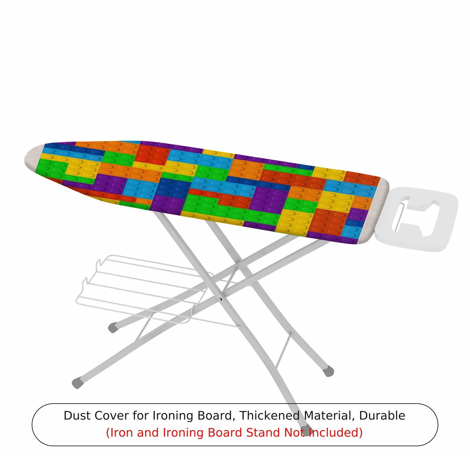 1-Piece Colorful Brick Pattern Fun Vibrant  Ironing Board Cover, Universal Size, Without Board