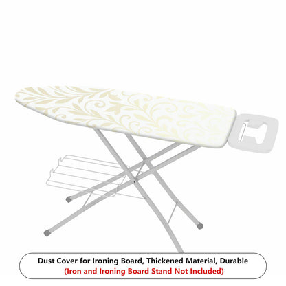 1-Piece Floral Pattern Elegant Beige  Ironing Board Cover, Universal Size, Without Board