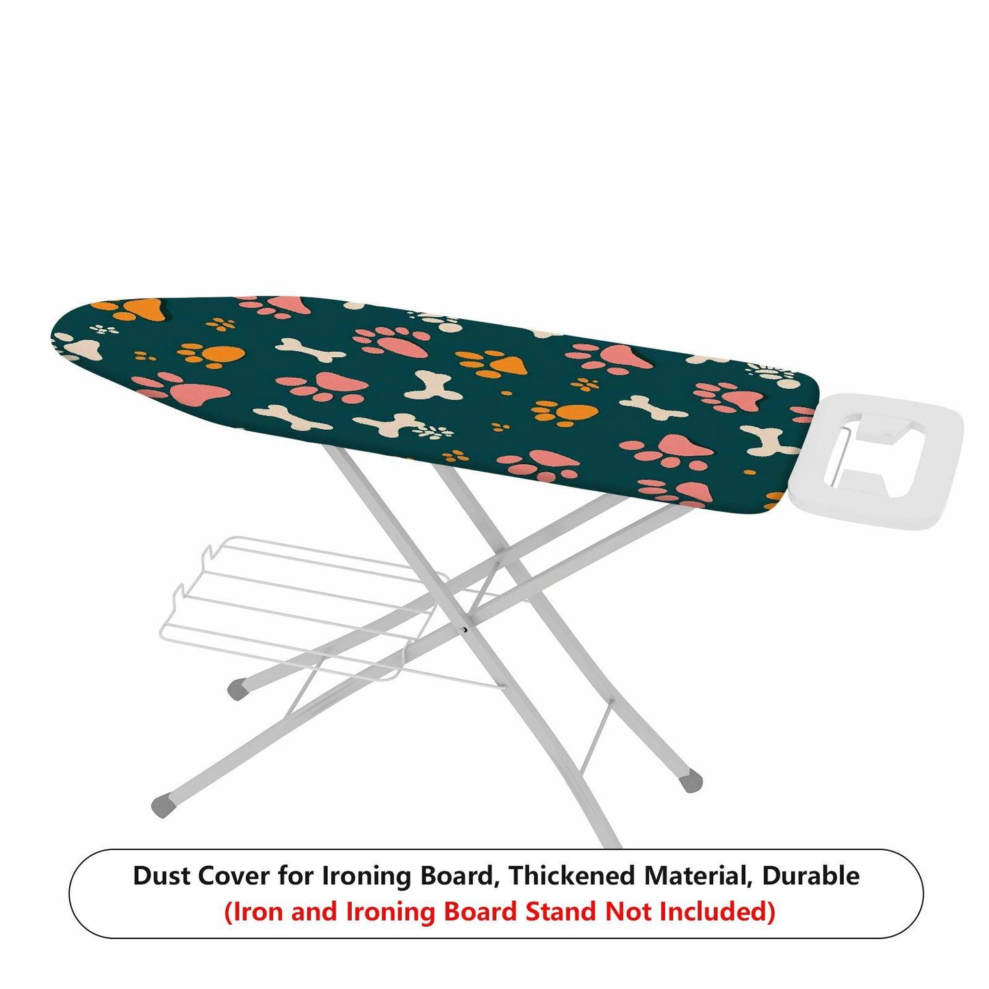 1-Piece Paw Bone Print Pet Cute  Ironing Board Cover, Universal Size, Without Board