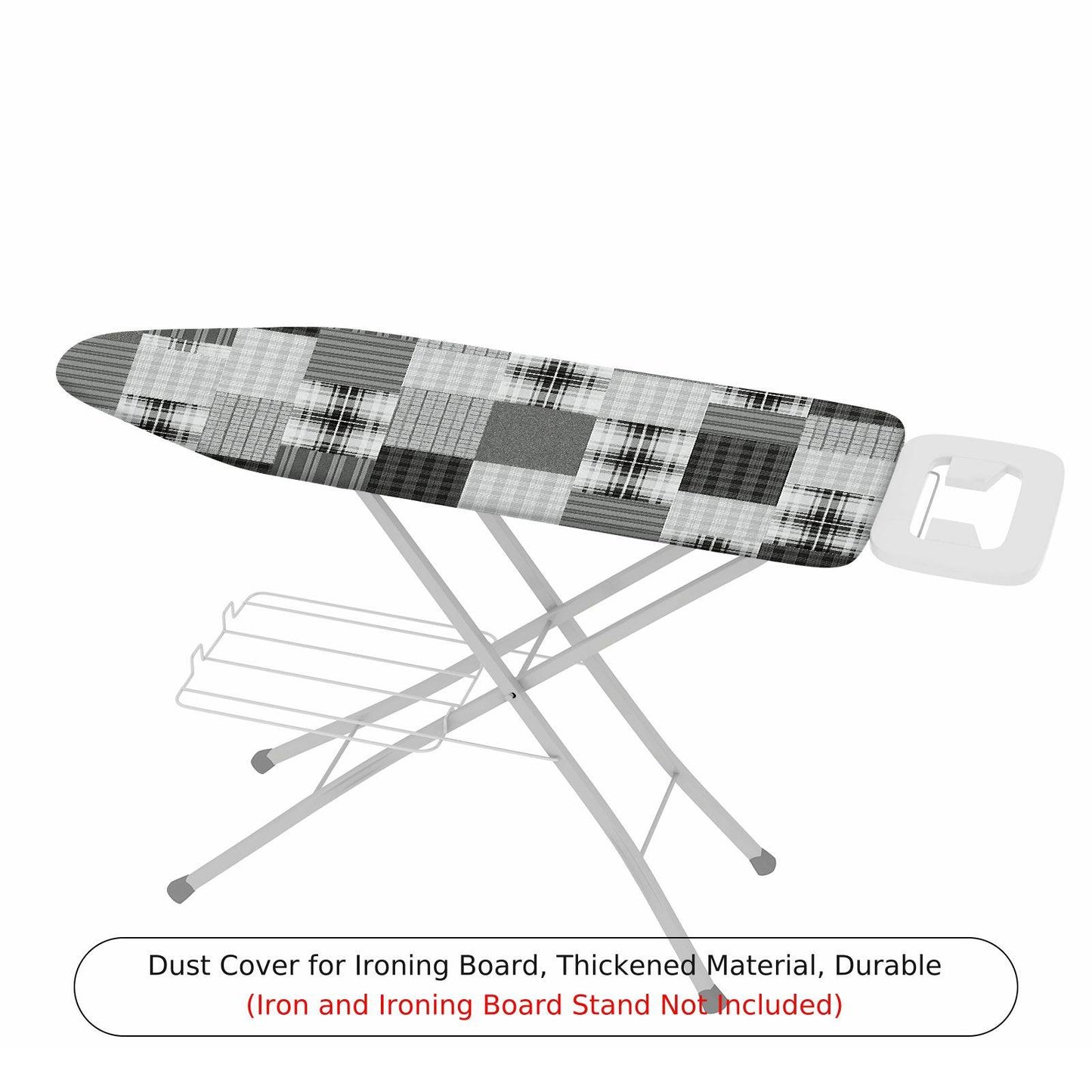 1-Piece Checkered Plaid Patterned  Ironing Board Cover, Universal Size, Without Board
