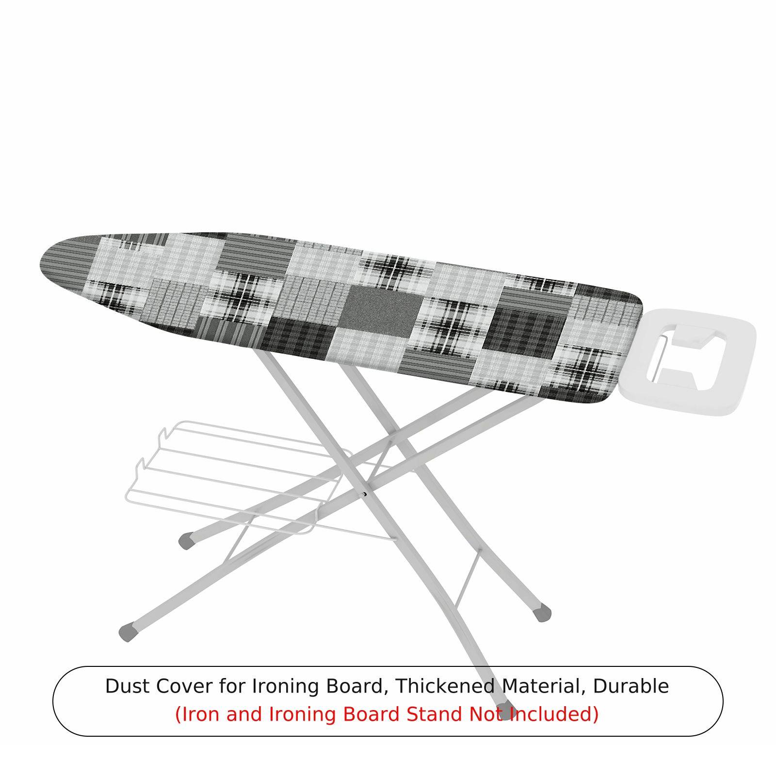 1-Piece Checkered Plaid Patterned  Ironing Board Cover, Universal Size, Without Board