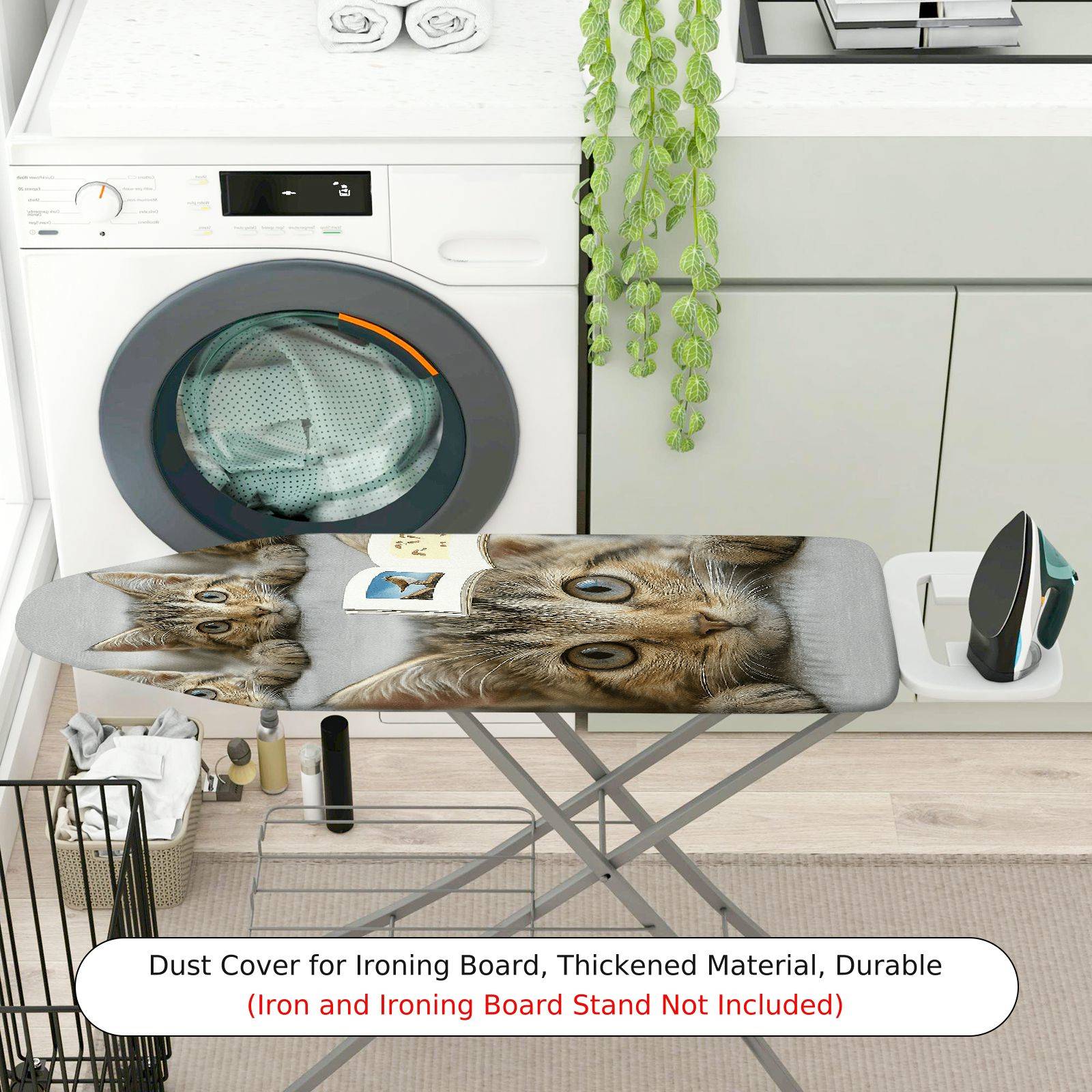 1-Piece Cat Book Cute  Ironing Board Cover, Universal Size, Without Board