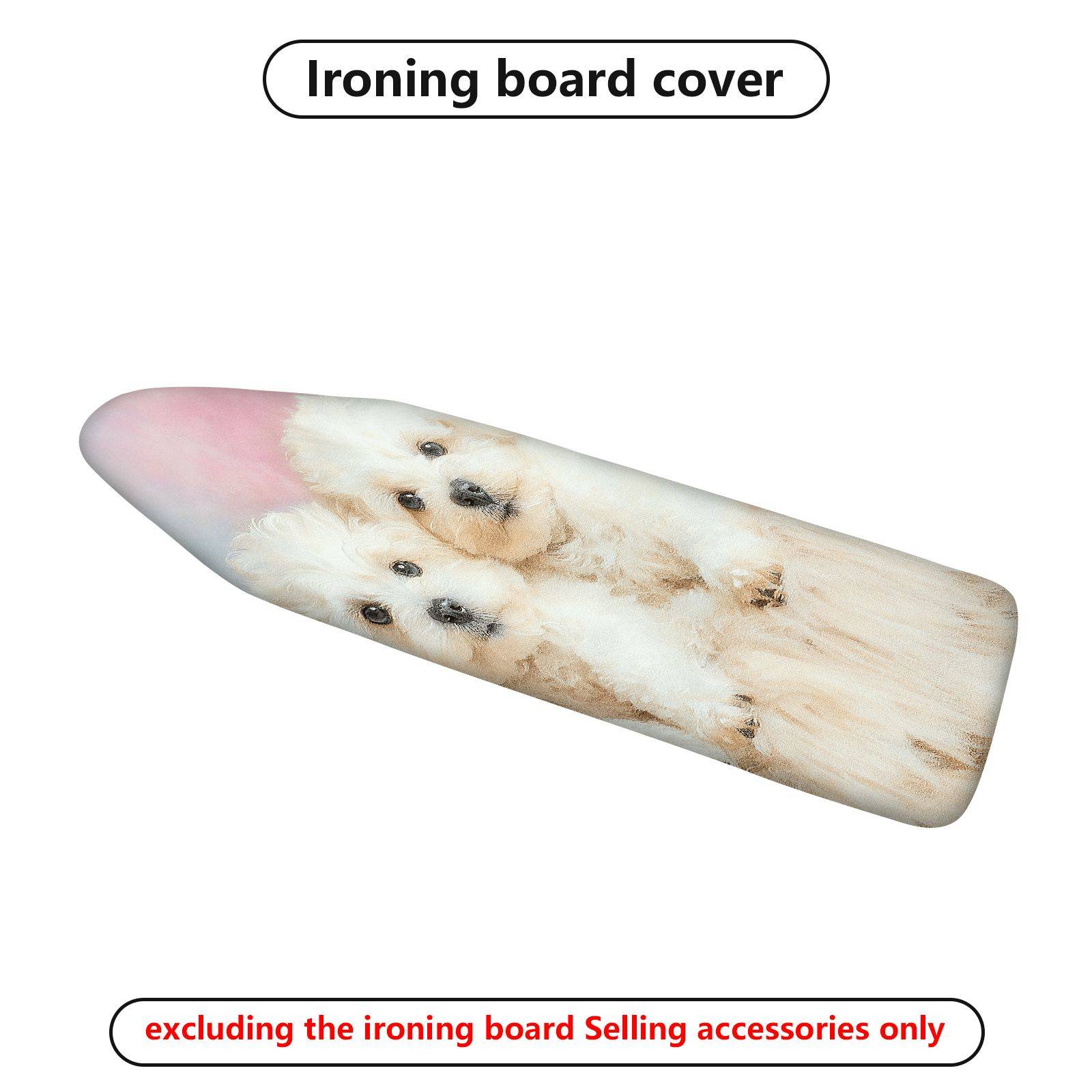 1-Piece Cute Puppy Pastel  Ironing Board Cover, Universal Size, Without Board