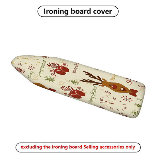 1-Piece Reindeer Snowflakes Christmas  Ironing Board Cover, Universal Size, Without Board