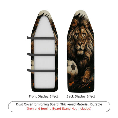 1-Piece Lion Soccer Art  Ironing Board Cover, Universal Size, Without Board