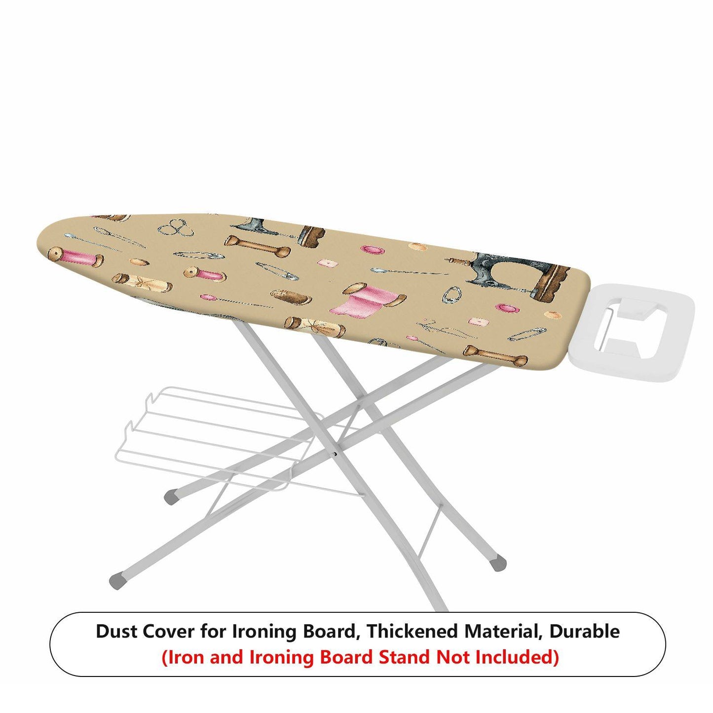 1-Piece Sewing Pattern Retro Style Beige  Ironing Board Cover, Universal Size, Without Board