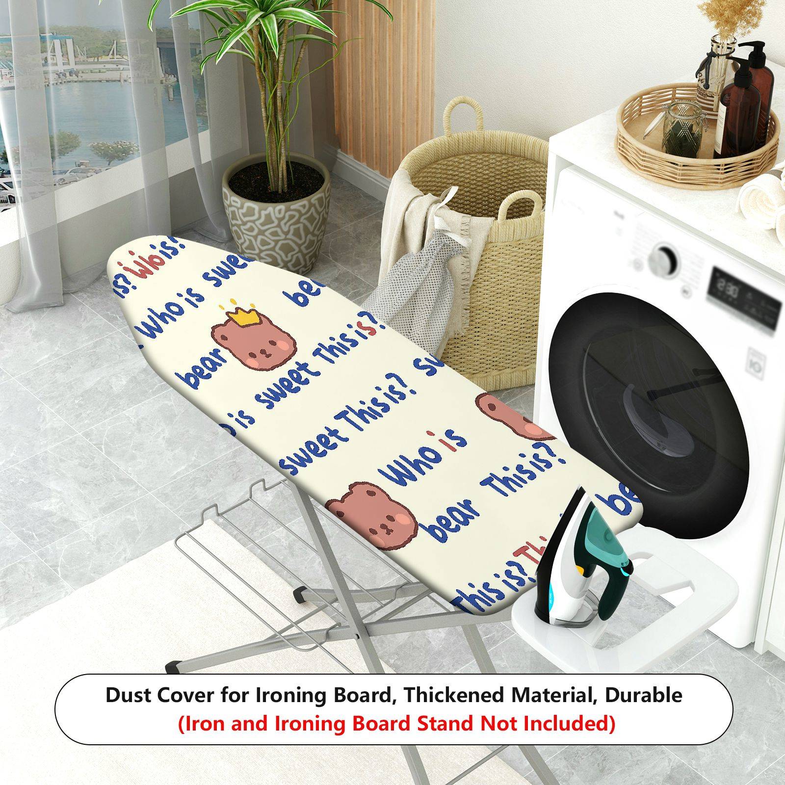 1-Piece Cute Bear  Printed  Ironing Board Cover, Universal Size, Without Board