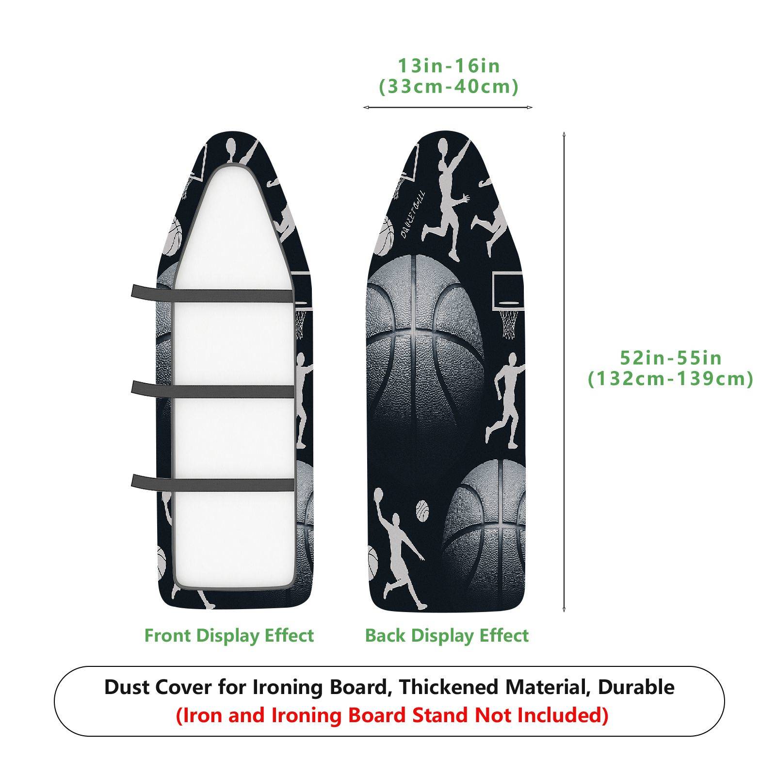 1-Piece Basketball Sports Athlete  Ironing Board Cover, Universal Size, Without Board