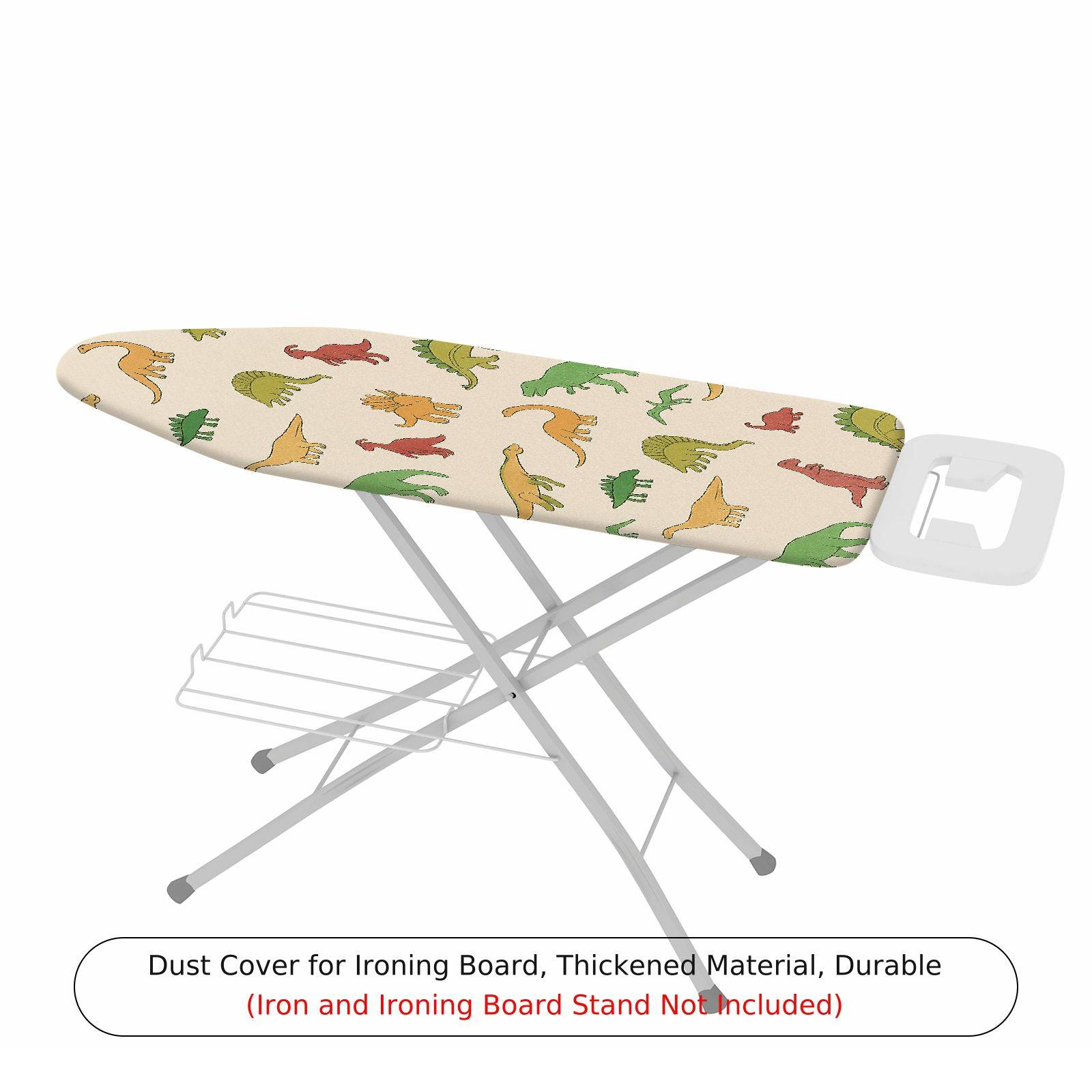 1-Piece Dinosaurs Colorful Fun  Ironing Board Cover, Universal Size, Without Board