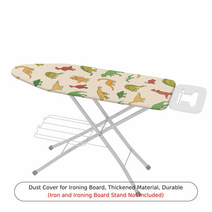 1-Piece Dinosaurs Colorful Fun  Ironing Board Cover, Universal Size, Without Board