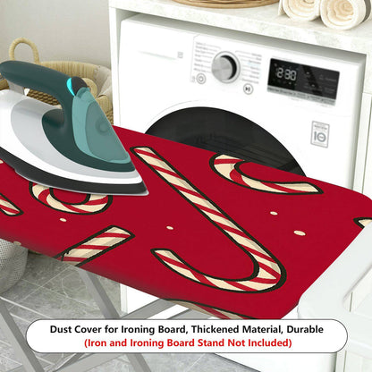 1-Piece Christmas Candy cane Pattern Red  Ironing Board Cover, Universal Size, Without Board