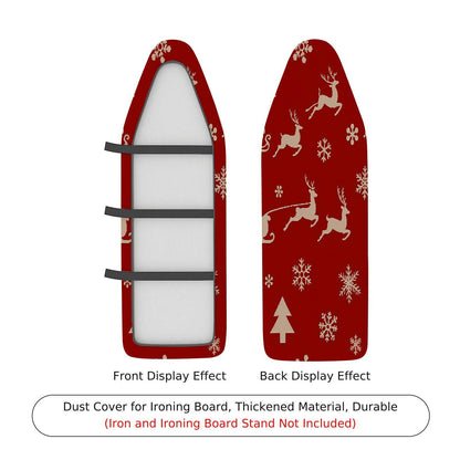 1-Piece Reindeer Snowflake Christmas  Ironing Board Cover, Universal Size, Without Board
