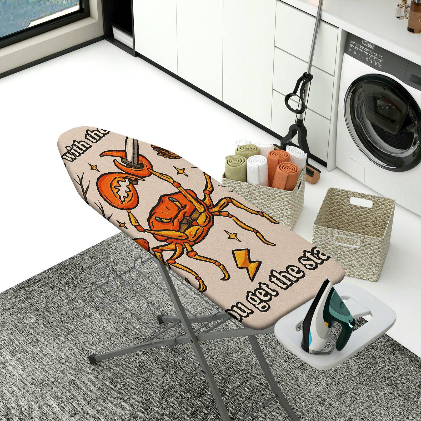 1-Piece Crab Pattern Funny  Ironing Board Cover, Universal Size, Without Board