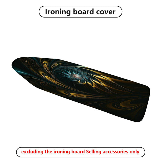 1-Piece Abstract Swirl Art Elegant  Ironing Board Cover, Universal Size, Without Board