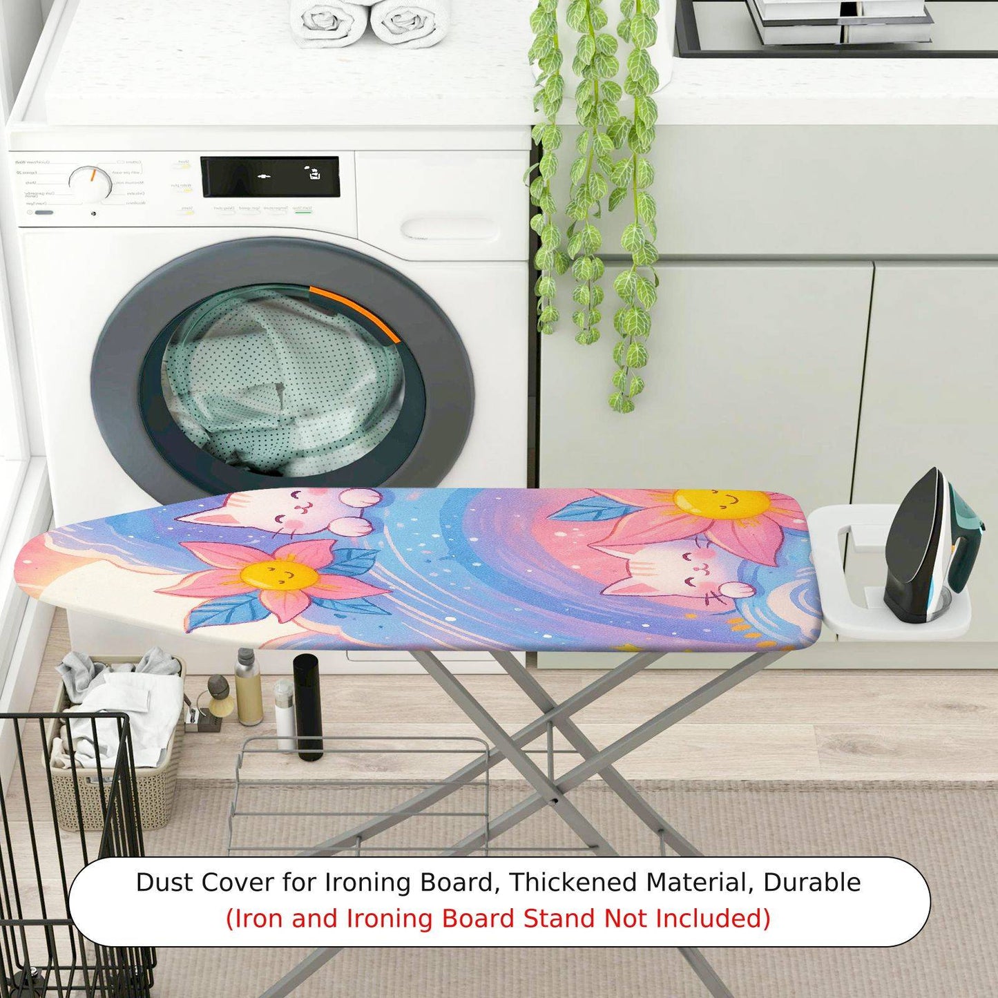 1-Piece Cute Floral Star  Ironing Board Cover, Universal Size, Without Board