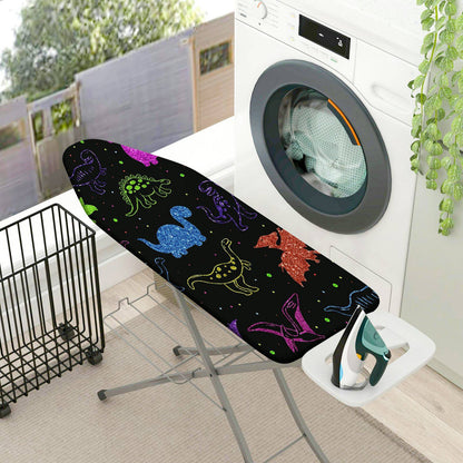 1-Piece Dinosaur Colorful Pattern Fun  Ironing Board Cover, Universal Size, Without Board