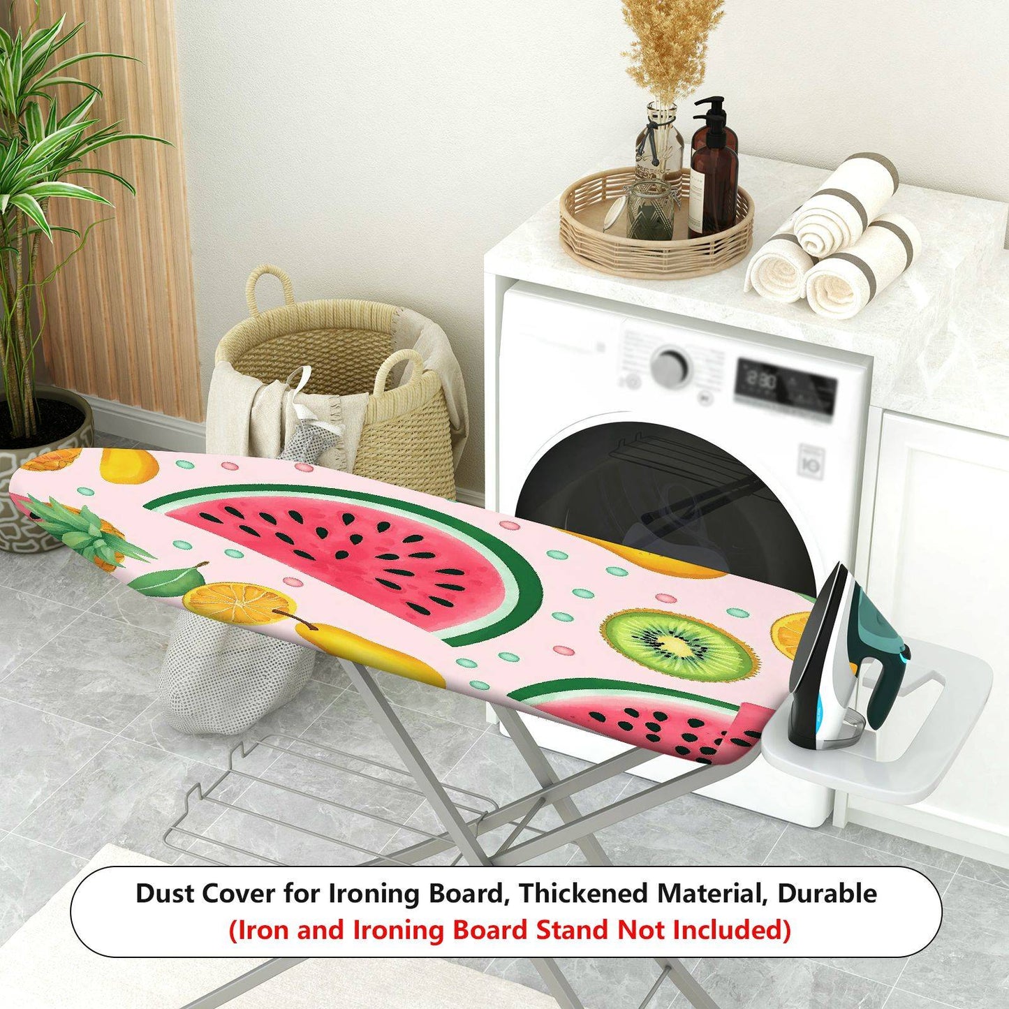 1-Piece Fruit Watermelon Kiwi Pear  Ironing Board Cover, Universal Size, Without Board