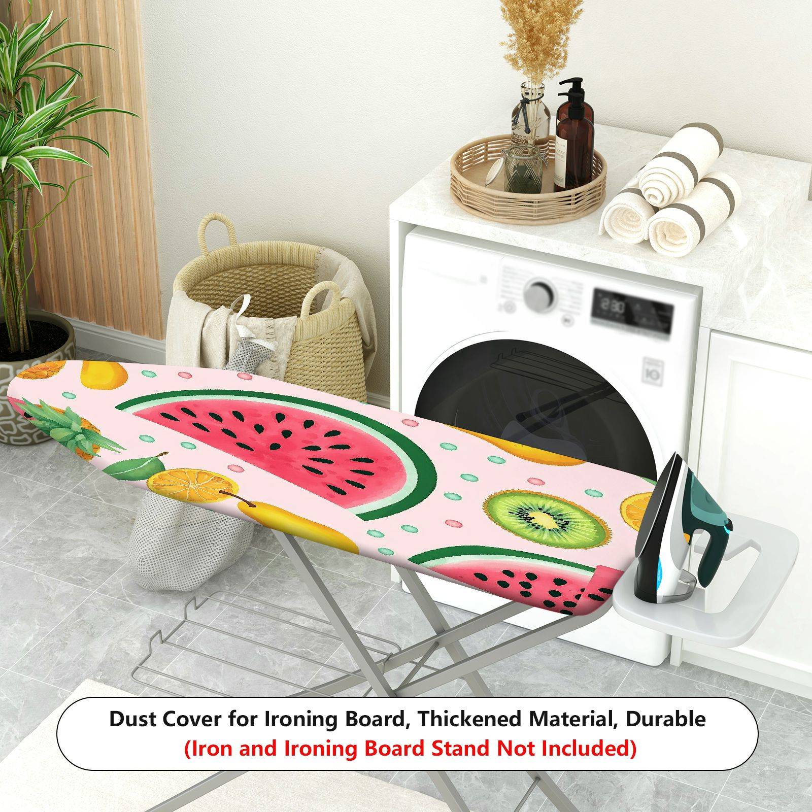 1-Piece Fruit Watermelon Kiwi Pear  Ironing Board Cover, Universal Size, Without Board