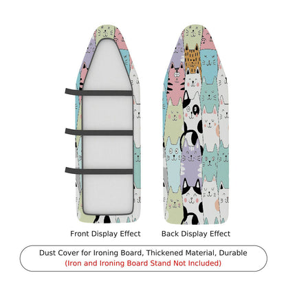 1-Piece Cute Cat Pattern Multicolor Fun  Ironing Board Cover, Universal Size, Without Board