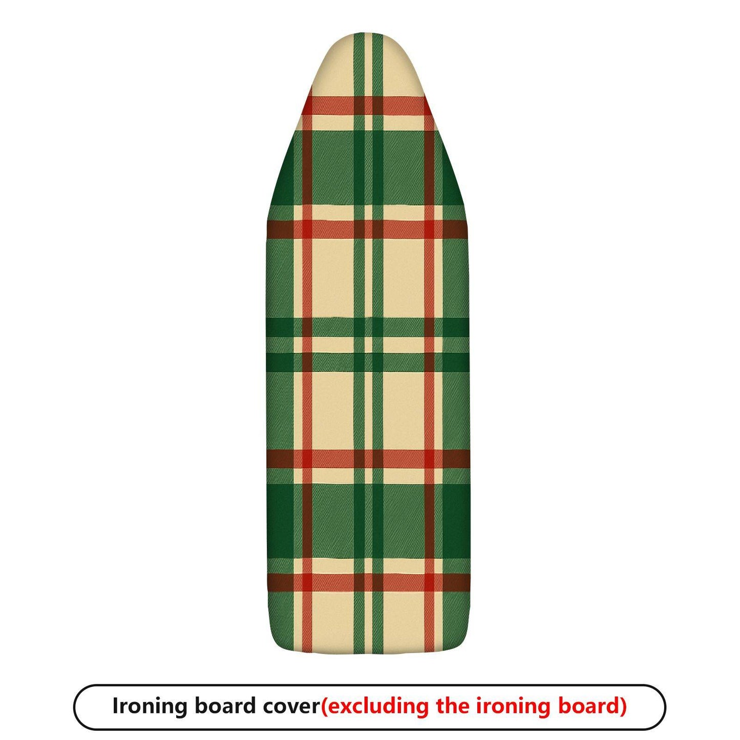 1-Piece Plaid Pattern Check Design Vintage Theme  Ironing Board Cover, Universal Size, Without Board