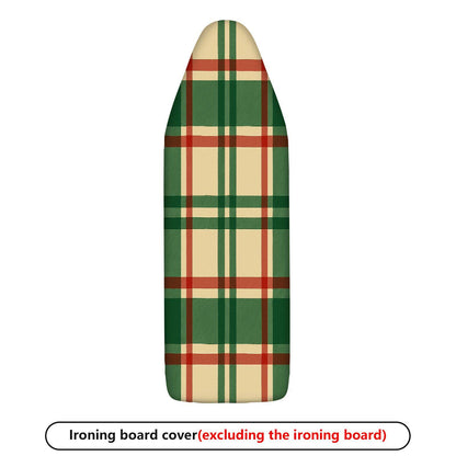 1-Piece Plaid Pattern Check Design Vintage Theme  Ironing Board Cover, Universal Size, Without Board