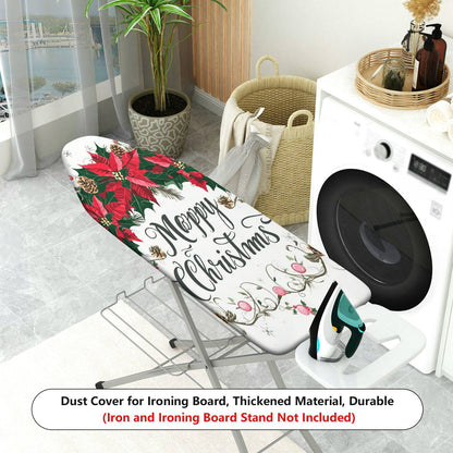 1-Piece Christmas Decoration Floral Happy Holidays  Ironing Board Cover, Universal Size, Without Board