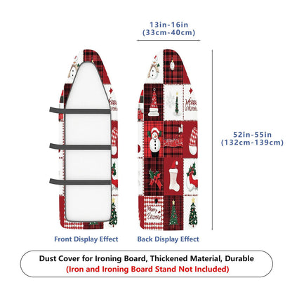 1-Piece Christmas Snowman Patterned  Ironing Board Cover, Universal Size, Without Board