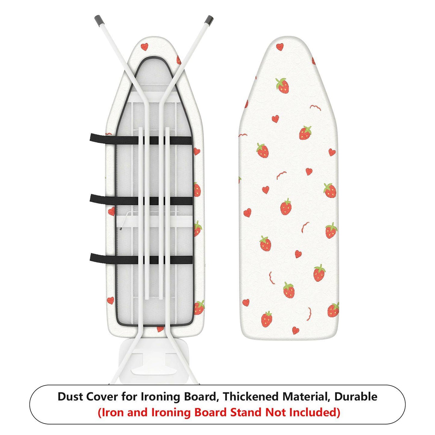 1-Piece Strawberry Heart Pattern Cute  Ironing Board Cover, Universal Size, Without Board