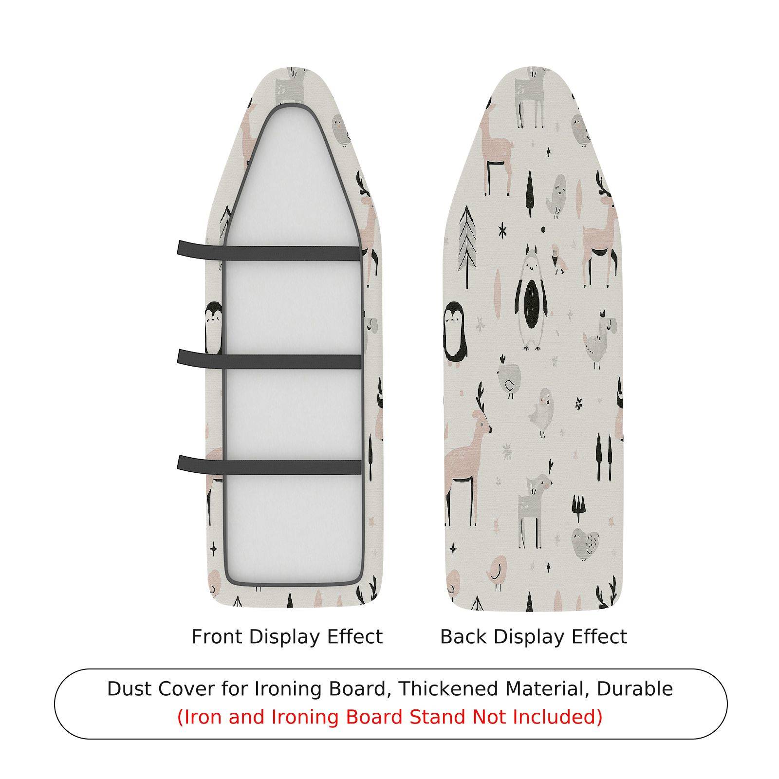 1-Piece Animals  Cute  Ironing Board Cover, Universal Size, Without Board