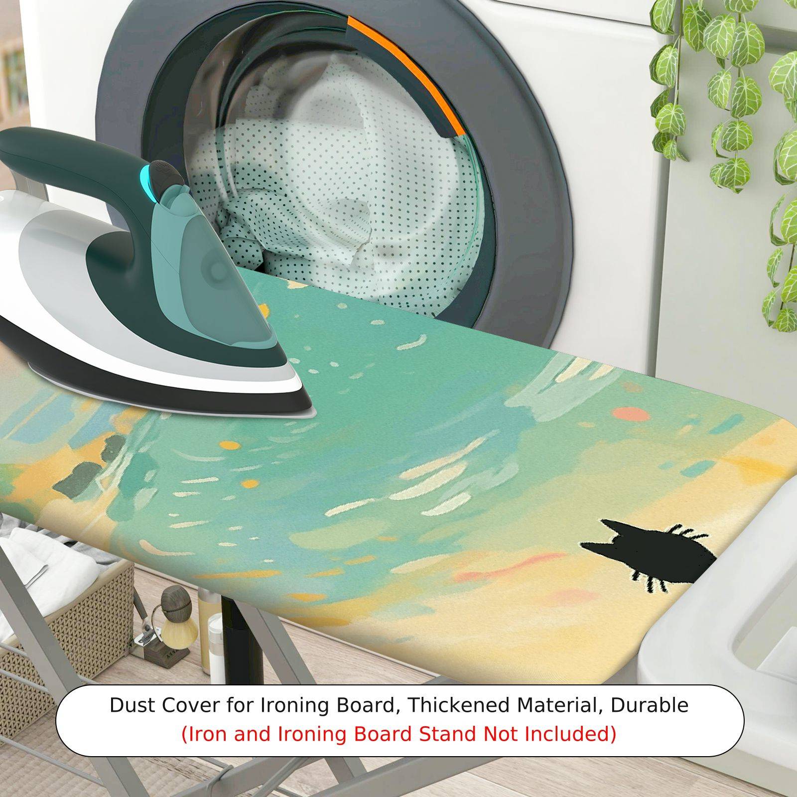 1-Piece Abstract Colorful Artistic  Ironing Board Cover, Universal Size, Without Board