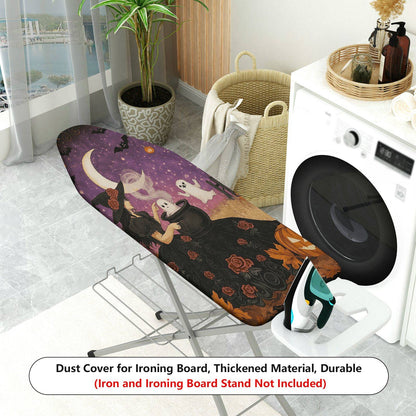 1-Piece Witch Moon Ghost  Ironing Board Cover, Universal Size, Without Board