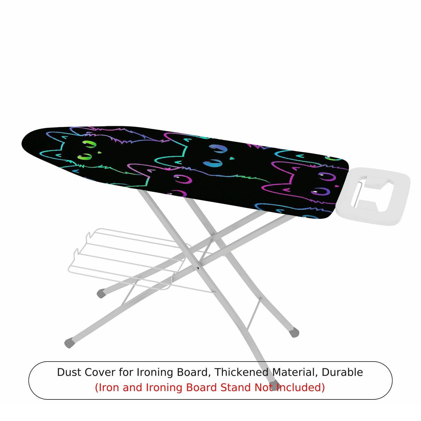 1-Piece Colorful Cat Fun  Ironing Board Cover, Universal Size, Without Board