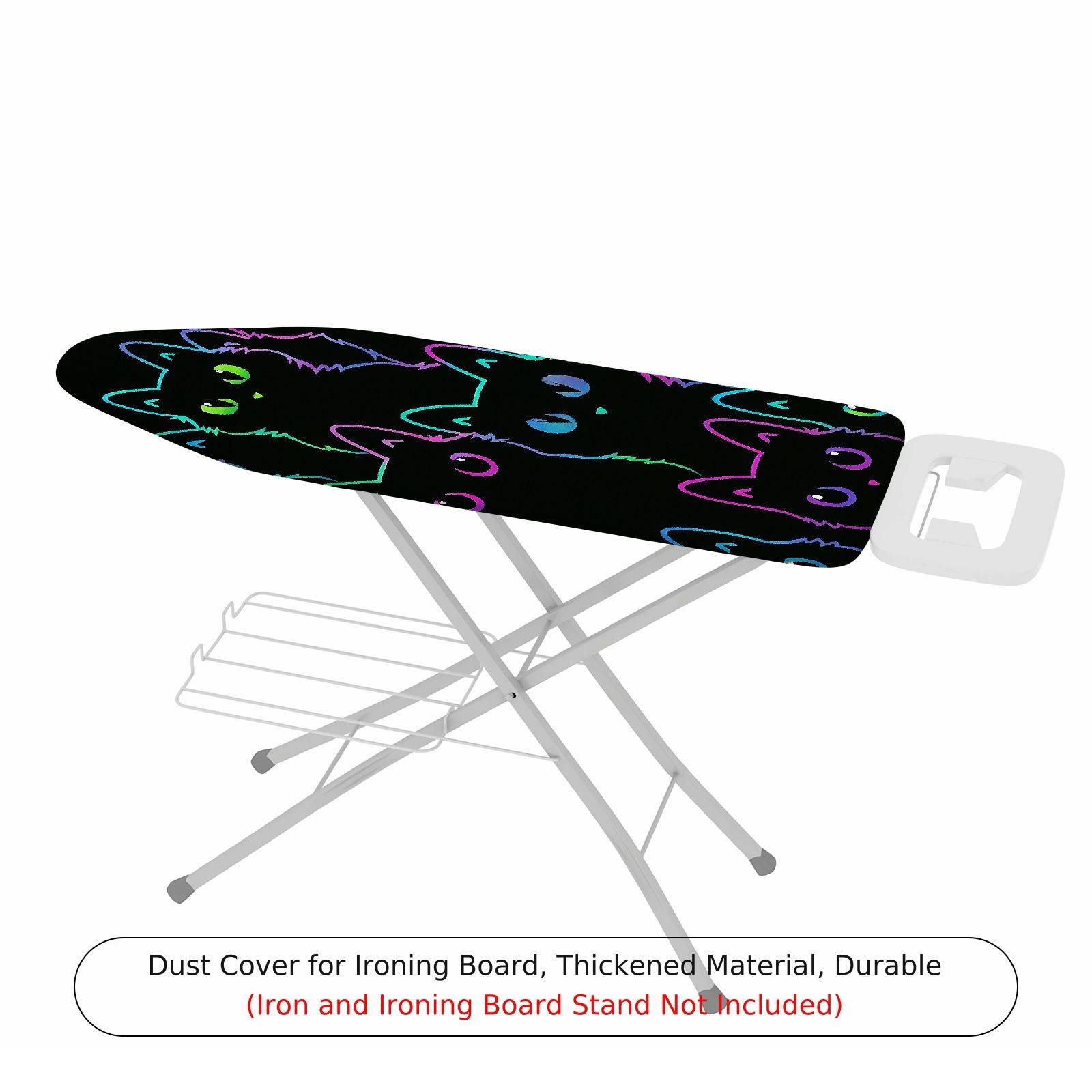 1-Piece Colorful Cat Fun  Ironing Board Cover, Universal Size, Without Board