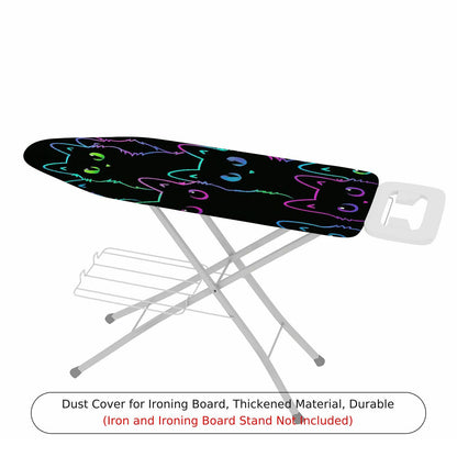 1-Piece Colorful Cat Fun  Ironing Board Cover, Universal Size, Without Board