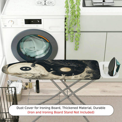 1-Piece Yin Yang Dragon Black  Ironing Board Cover, Universal Size, Without Board