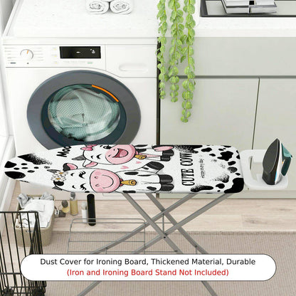 1-Piece Cute Cow Fun  Animal  Ironing Board Cover, Universal Size, Without Board