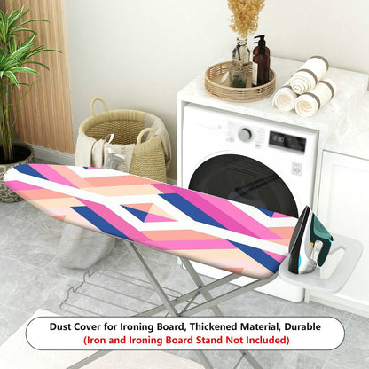 1-Piece Abstract Geometric Colorful  Ironing Board Cover, Universal Size, Without Board