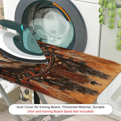 1-Piece Wolf Tribal Art Nature  Ironing Board Cover, Universal Size, Without Board