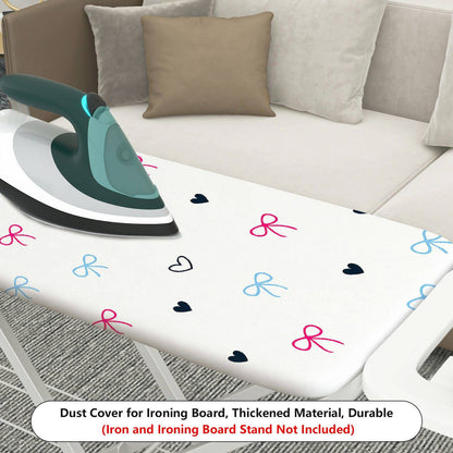 1-Piece Bow Heart Pattern Cute Durable  Ironing Board Cover, Universal Size, Without Board