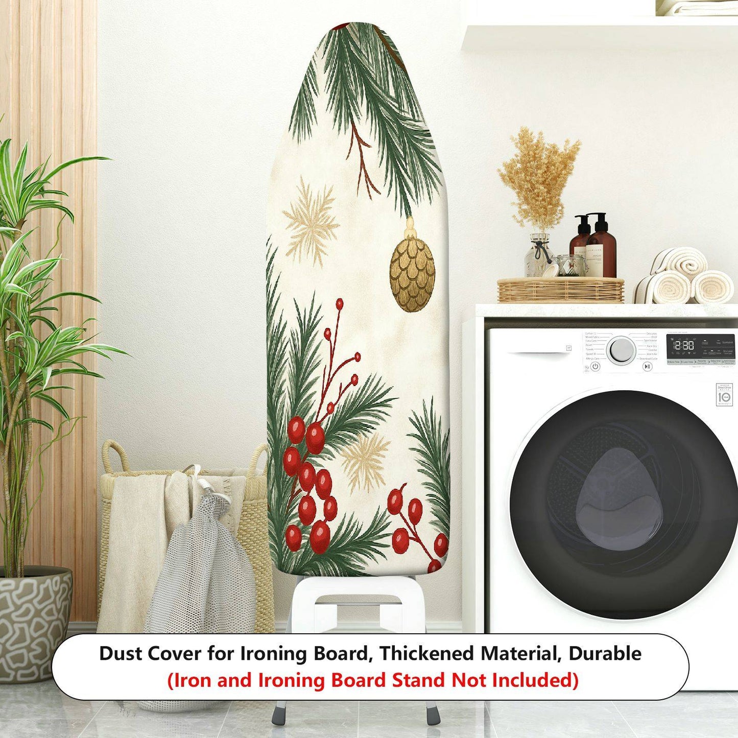 1-Piece Christmas Holiday Festive  Ironing Board Cover, Universal Size, Without Board