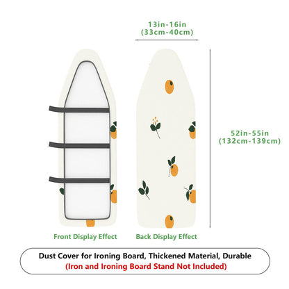 1-Piece Orange Fruit Pattern Leaf  Ironing Board Cover, Universal Size, Without Board