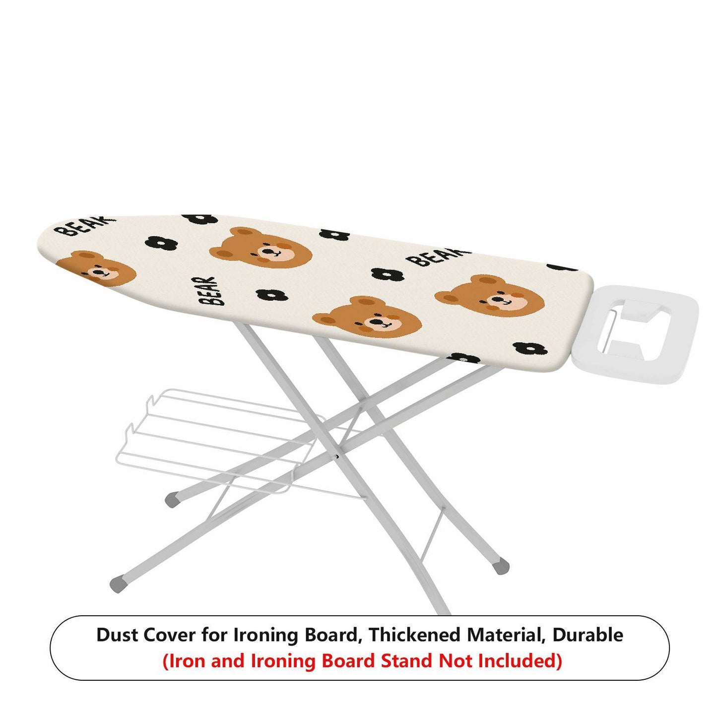 1-Piece Bear Floral Cute  Ironing Board Cover, Universal Size, Without Board