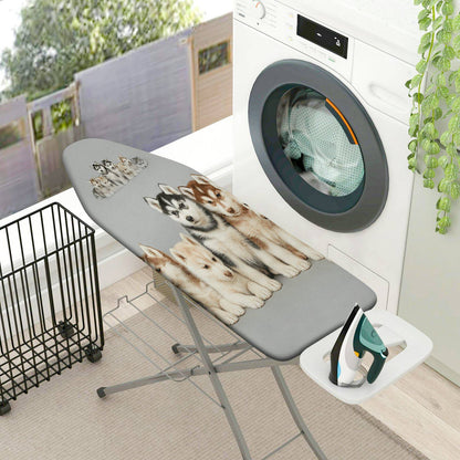 1-Piece Dog Pattern Cute Animal Grey  Ironing Board Cover, Universal Size, Without Board