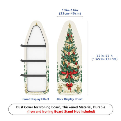 1-Piece Christmas Tree Festive Seasonal  Ironing Board Cover, Universal Size, Without Board