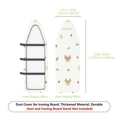 1-Piece Deer Fruit Nature  Ironing Board Cover, Universal Size, Without Board