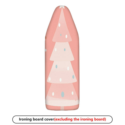 1-Piece Christmas Tree Pattern Pink Decor  Ironing Board Cover, Universal Size, Without Board