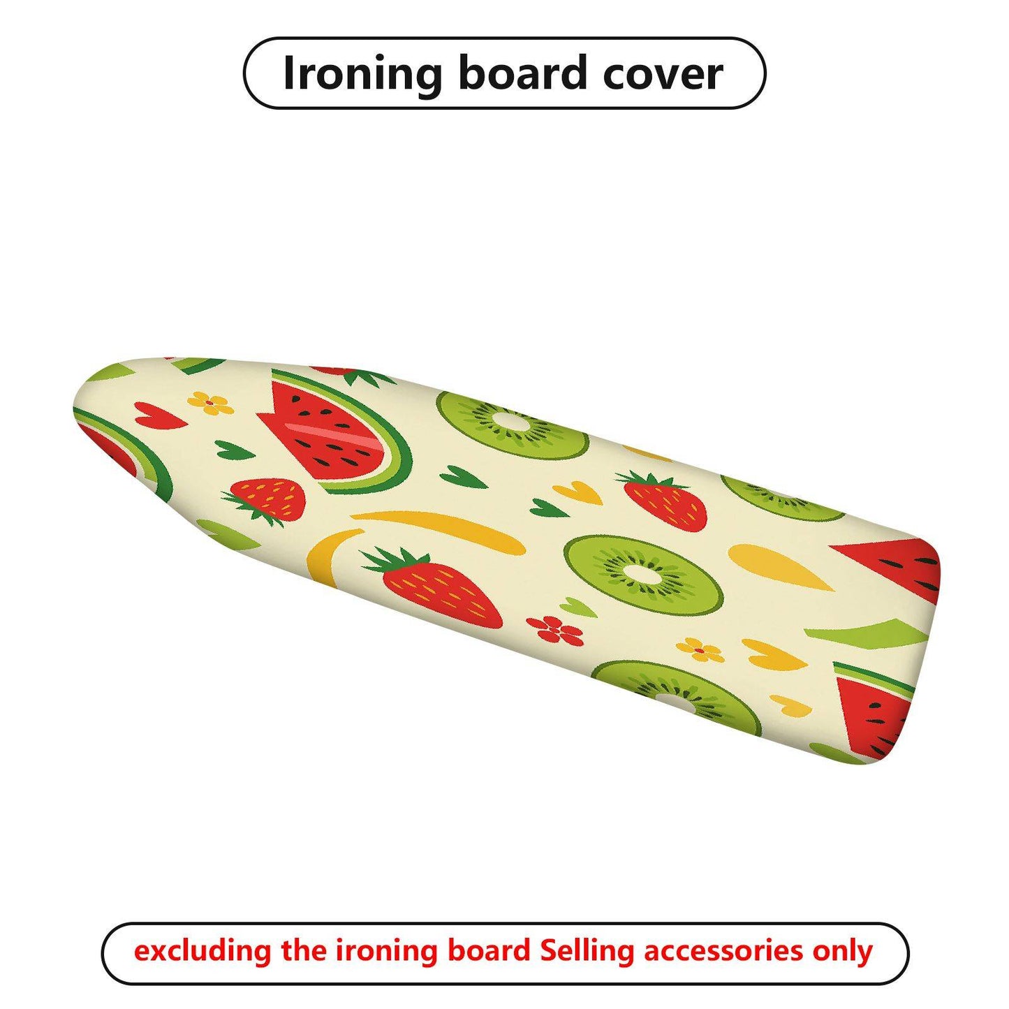1-Piece Fruit Pattern Colorful Fun  Ironing Board Cover, Universal Size, Without Board