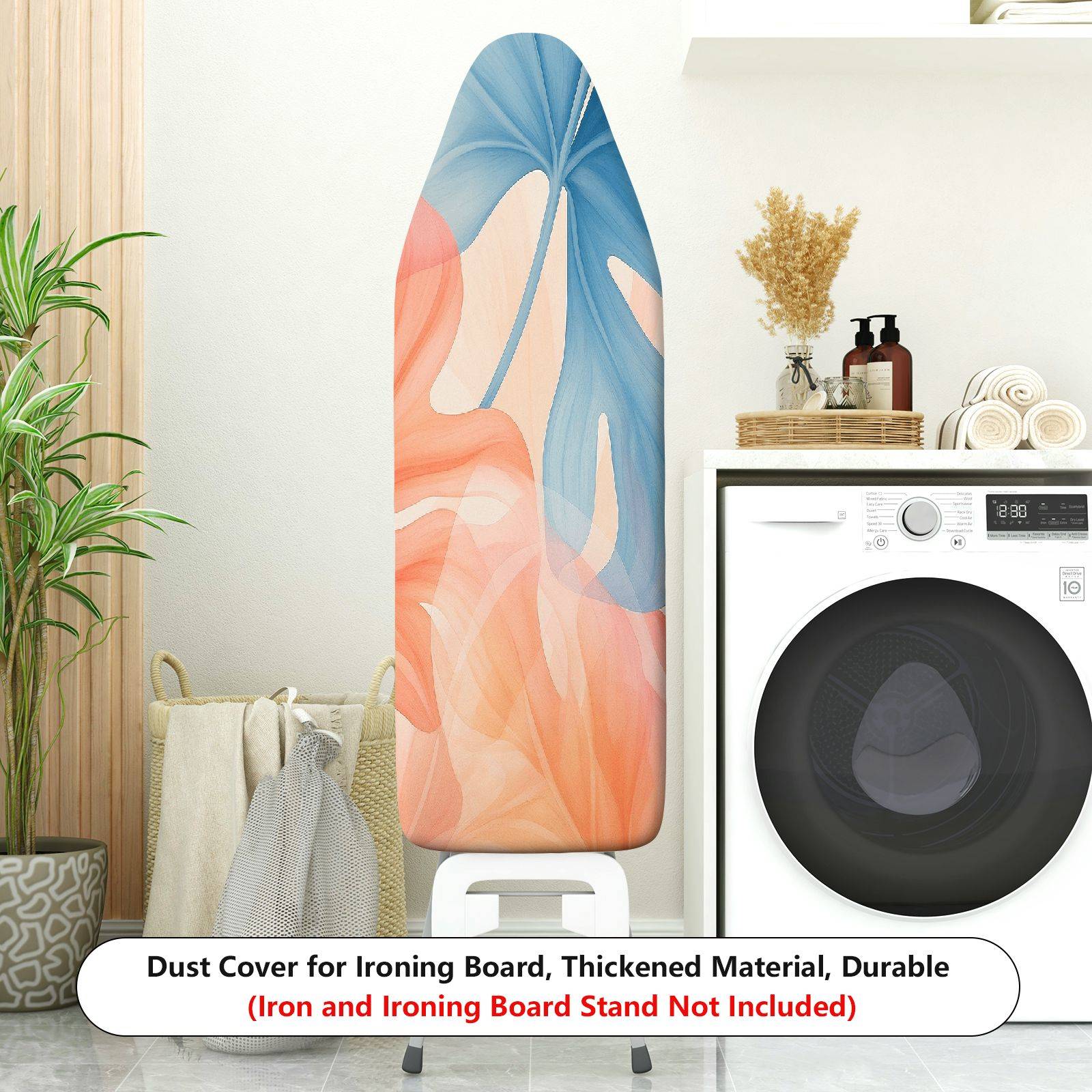 1-Piece Abstract Leaf Colorful  Ironing Board Cover, Universal Size, Without Board
